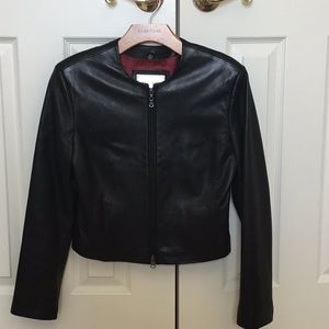 Reilly Olmes Collection Leather Jacket, Size Small, Black